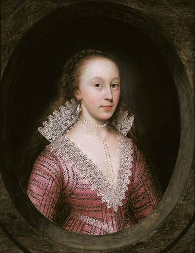 Eine Dame, vermutlich Catherine Fenn von Cornelius I Johnson